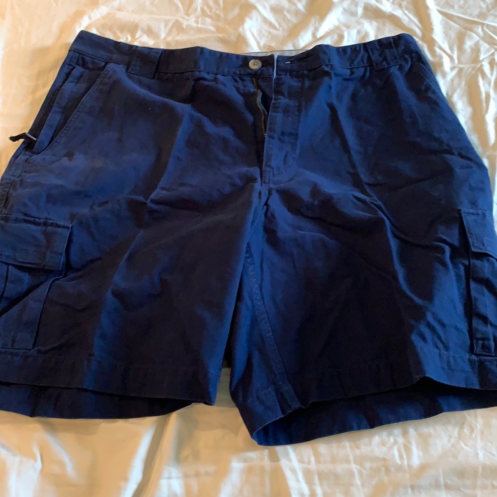 Navy cargo shorts